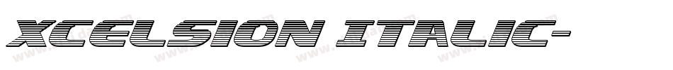 Xcelsion Italic字体转换